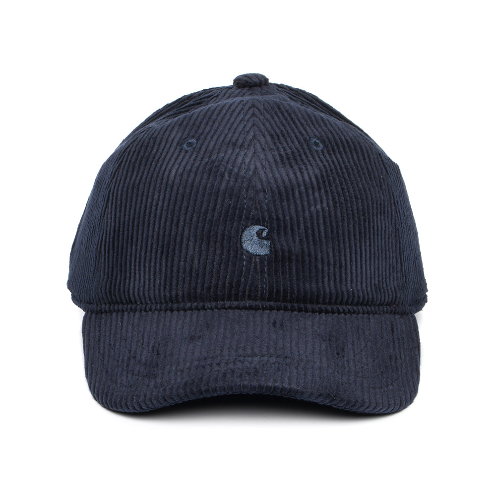 Gorra de béisbol Harlem de pana Wale de Carhartt WIP - Azul Oscuro