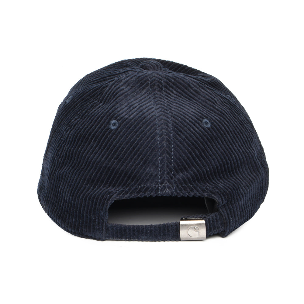 Gorra de béisbol Harlem de pana Wale de Carhartt WIP - Azul Oscuro