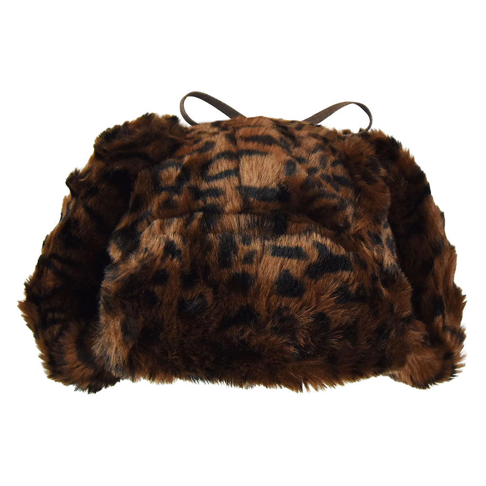 Gorro Aviador de piel sintética de Kangol - Leopardo