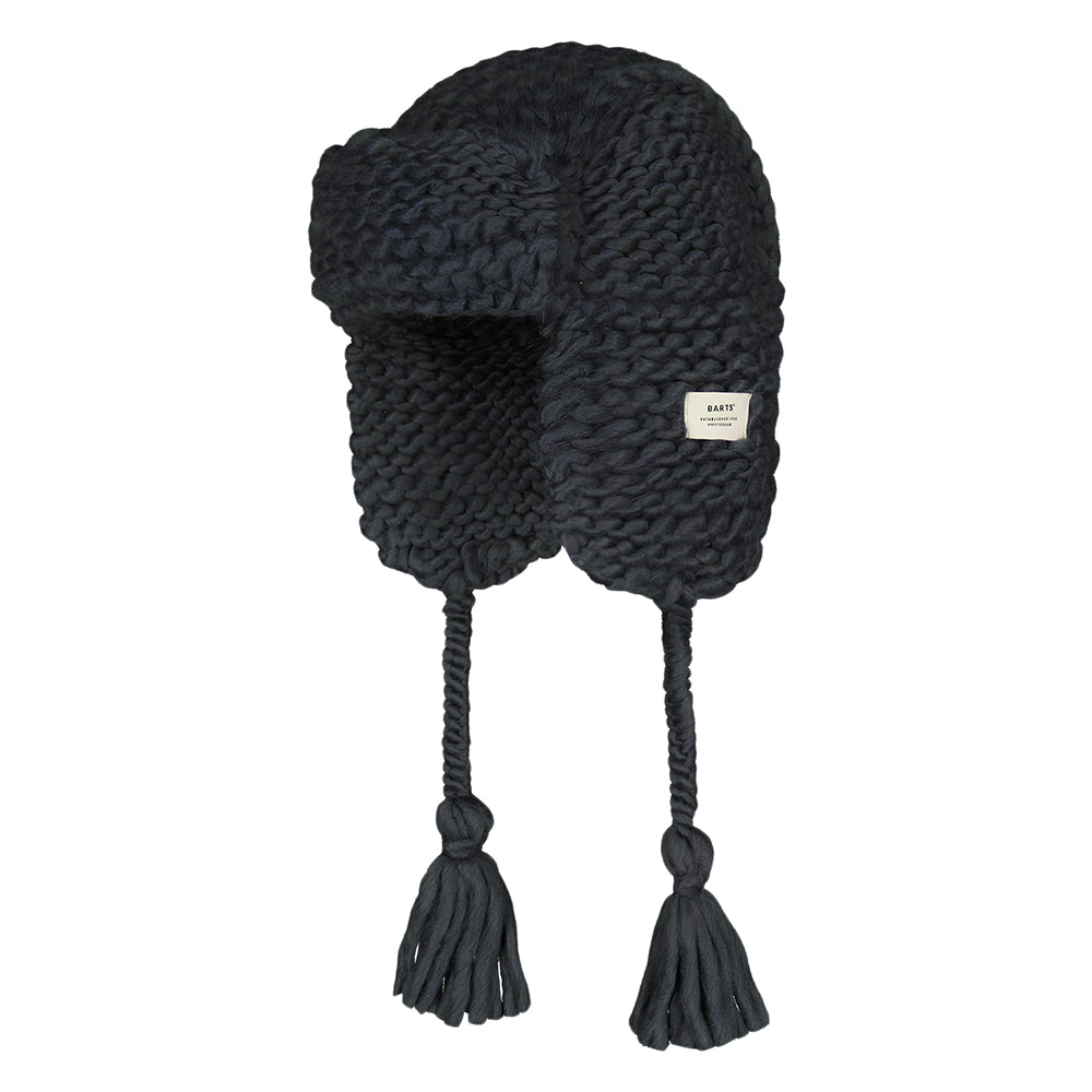 Gorro Aviador Brubru tejido a mano de Barts - Antracita