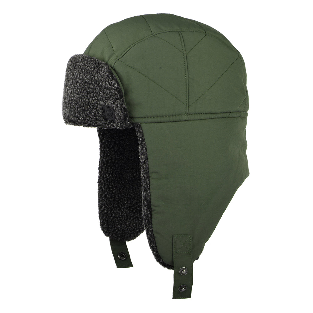 Gorro Aviador Snowdon Impermeable de Failsworth - Verde Oliva