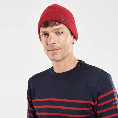 Gorro Beanie Lannion de lana pura de Armor Lux - Rojo