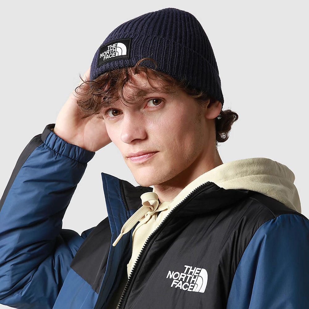 Gorro TNF Logo Box con vuelta de The North Face - Azul Marino