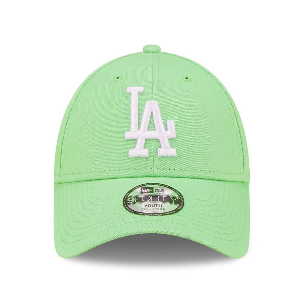 Gorra de béisbol niños 9FORTY MLB League Essential L.A. Dodgers de New Era - Verde Claro-Blanco