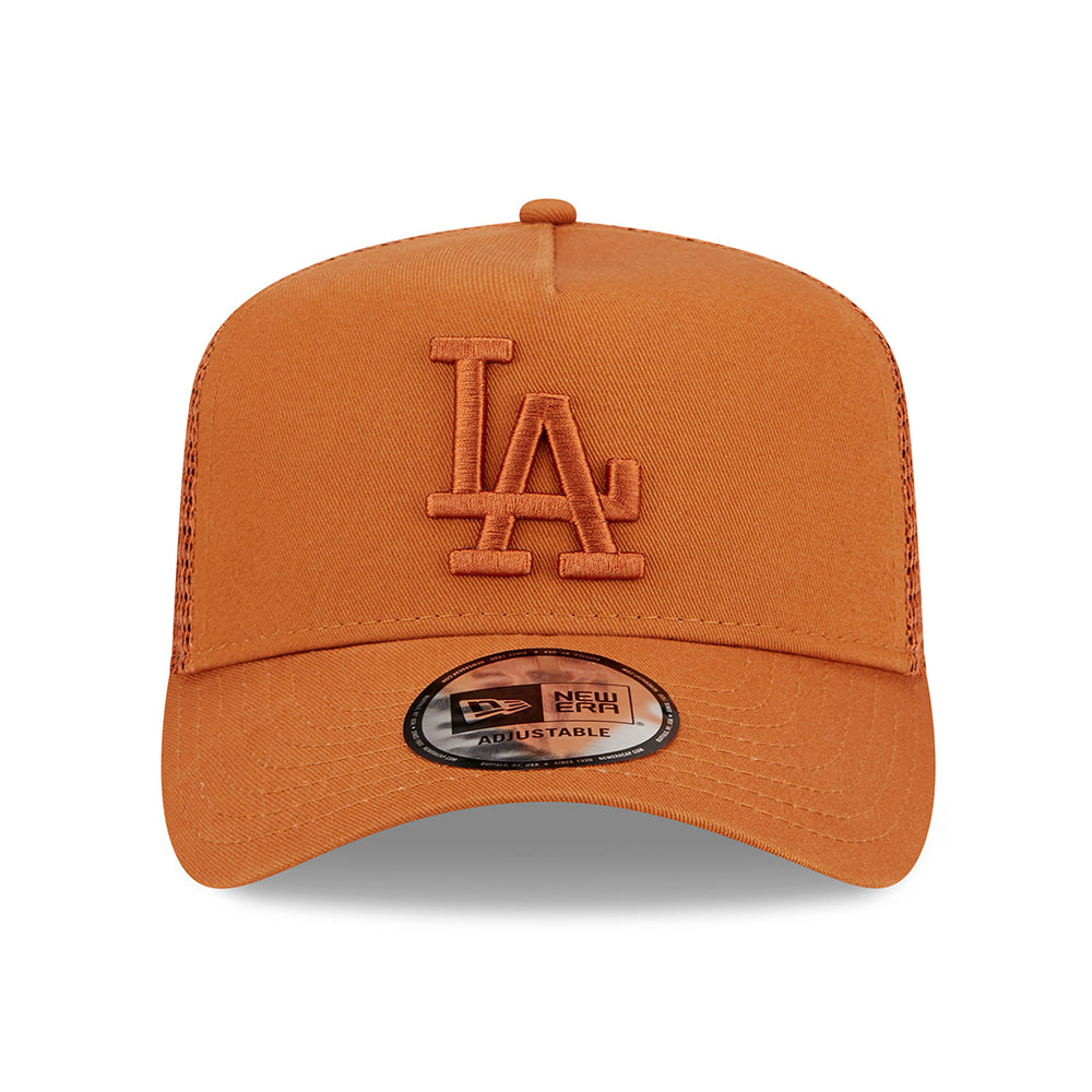 Gorra Trucker niños A-Frame MLB Tonal Mesh L.A. Dodgers de New Era - Ocre