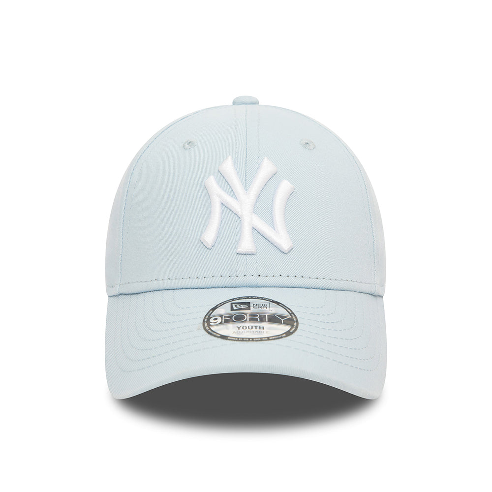 Gorra de béisbol 9FORTY MLB League Essential New York Yankees de New Era - Azul Bebé-Blanco