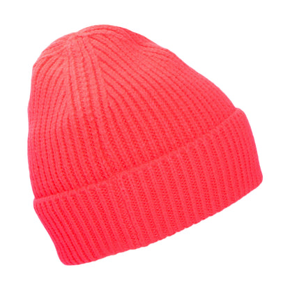 Gorro Beanie niños TNF Box Logo con vuelta de The North Face - Rosa Neon