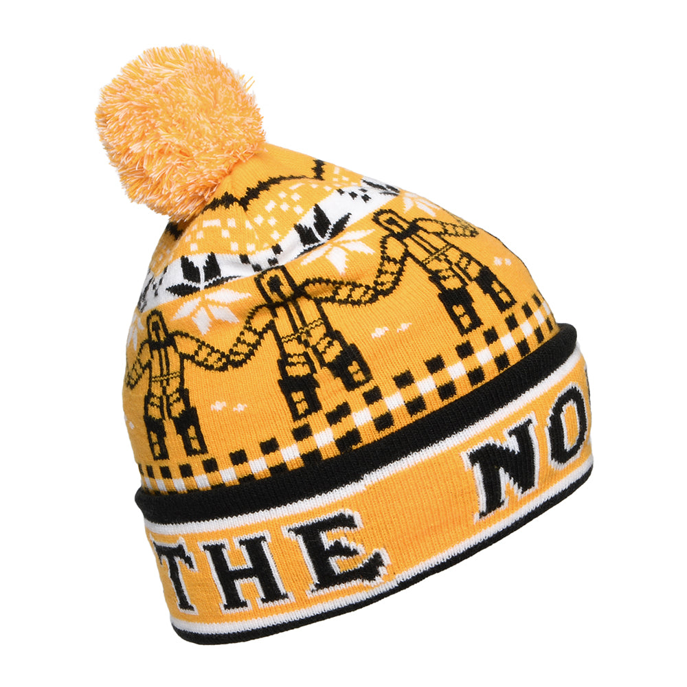 Gorro con pompón niños Ski Tuke de The North Face - Amarillo-Negro