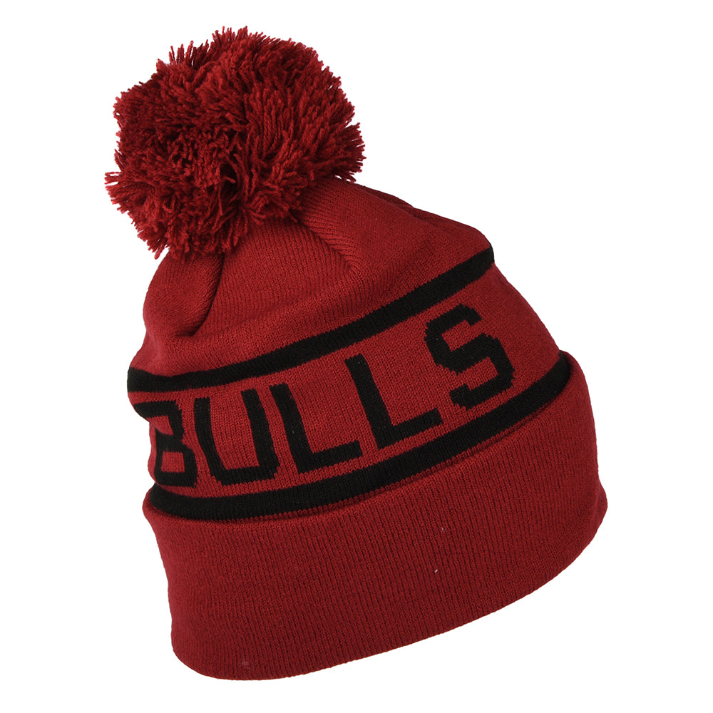 Gorro con pompón NBA Tonal Jake Cuff Chicago Bulls de New Era - Rojo Cardenal