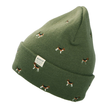 Gorro Beanie Vinson con vuelta Beagles de Barts - Verde Oliva