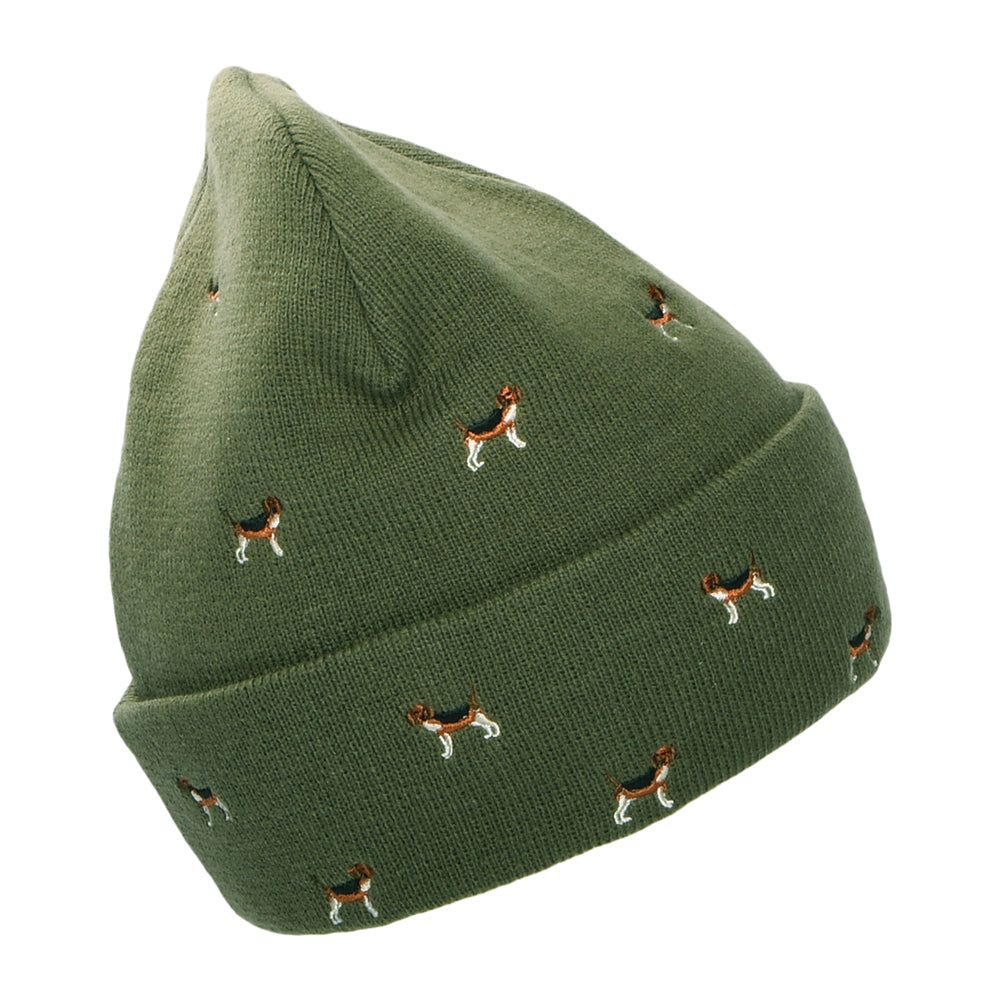 Gorro Beanie Vinson con vuelta Beagles de Barts - Verde Oliva