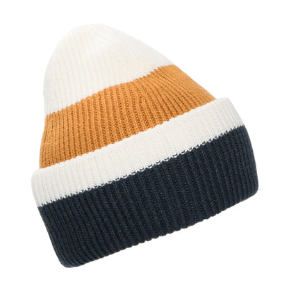 Gorro Beanie Ardem de Barts - Ocre-Blanco-Gris