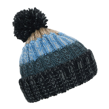 Gorro con pompón Wilhelm de Barts - Azul Marino-Azul-Gris Topo