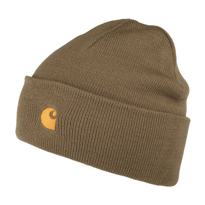 Gorro Beanie Chase con vuelta de Carhartt WIP - Cacahuete