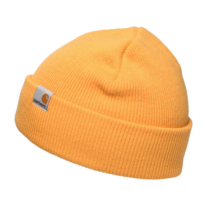 Gorro Beanie Stratus Short Watch de Carhartt WIP - Mostaza