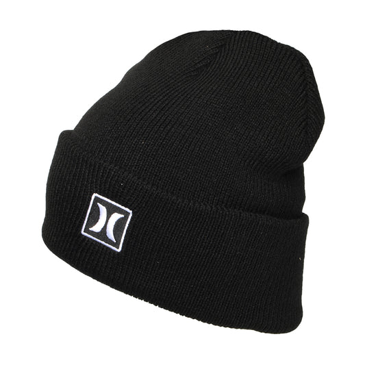 Gorro Beanie Square Icon Cuff 2.0 de Hurley - Negro