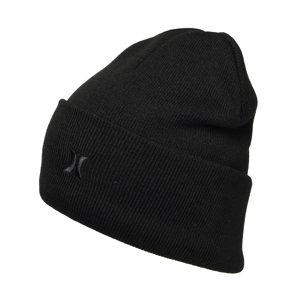 Gorro Beanie Icon Cuff 2.0 de Hurley - Negro sobre Negro