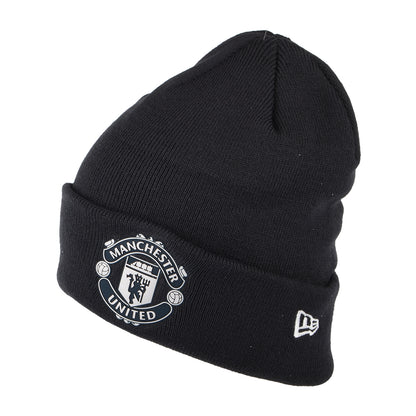 Gorro Beanie Mango de goma tejido Manchester United FC de New Era - Azul Marino