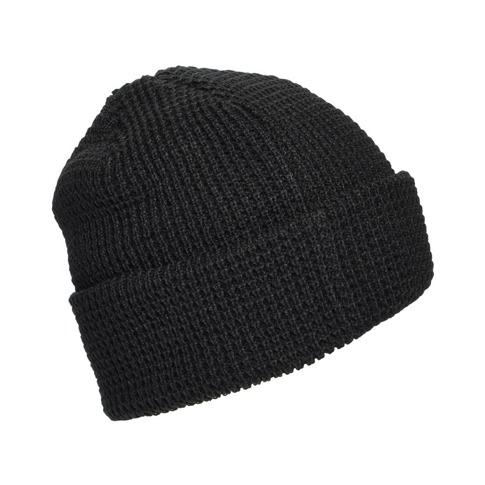 Gorro Beanie Snowdrifter punto gofre de Patagonia - Negro