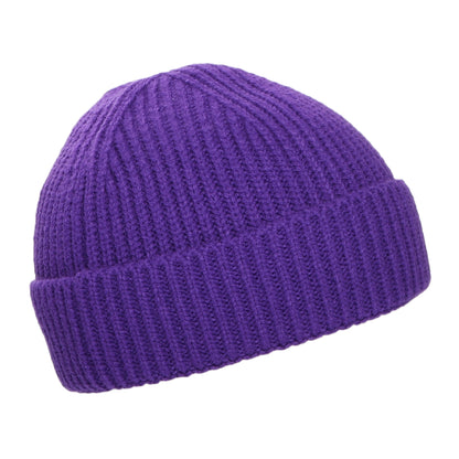 Gorro TNF Logo Box con vuelta de The North Face - Morado