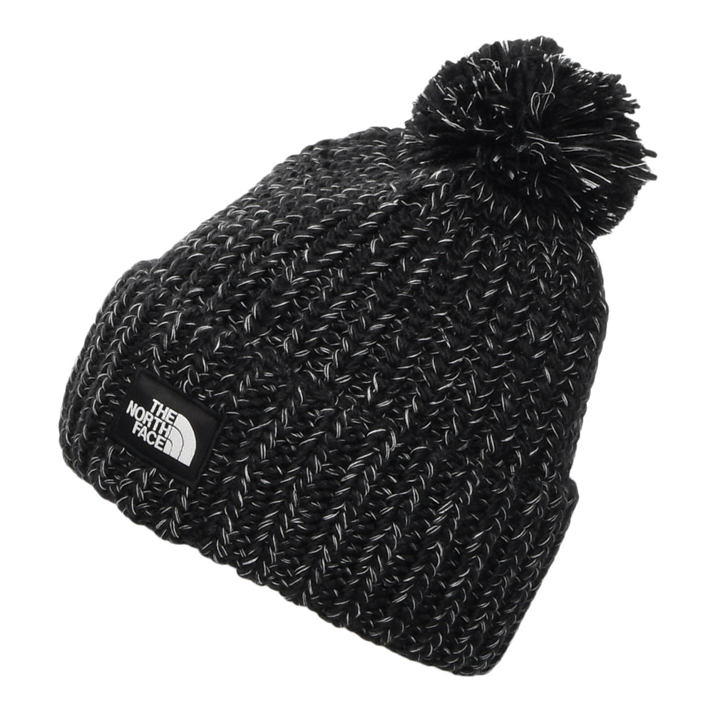 Gorro con pompón Cozy Chunky Cabin de The North Face - Negro-Blanco