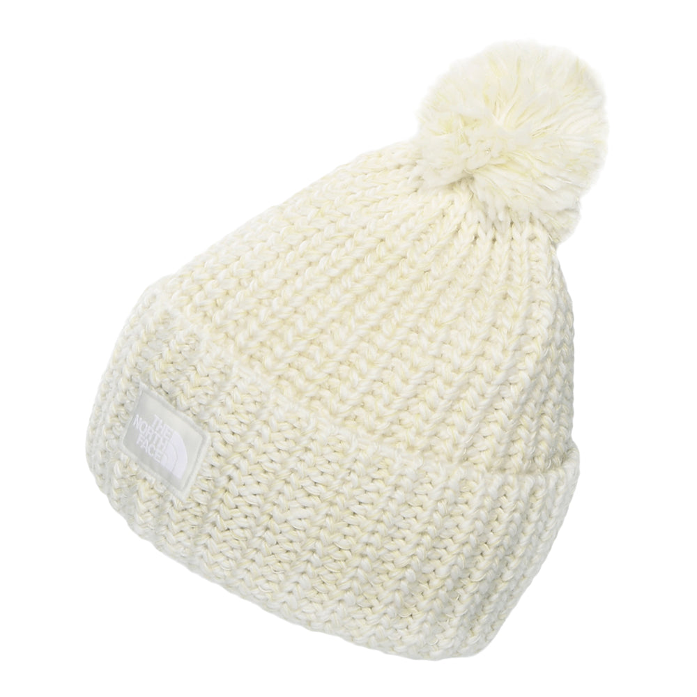 Gorro con pompón Cozy Chunky Cabin de The North Face - Blanco Roto