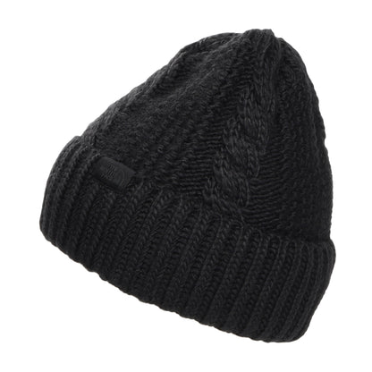 Gorro Beanie Oh Mega con vuelta de punto cable para mujeres de The North Face - Negro