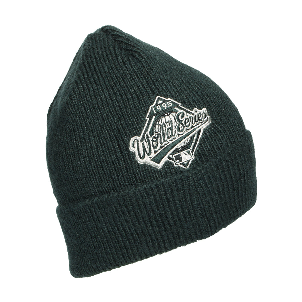 Gorro Beanie con vuelta - MLB World Series Atlanta Braves de New Era - Verde Oscuro