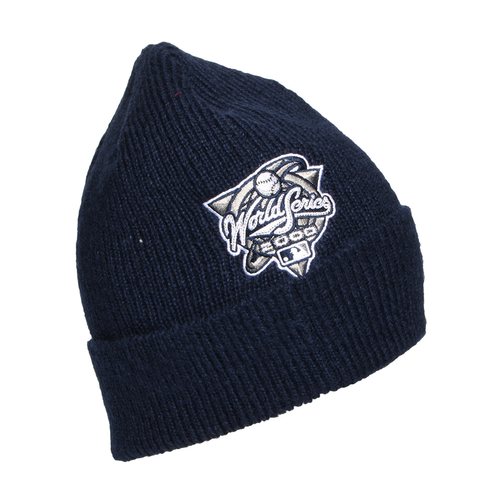 Gorro Beanie con vuelta - MLB World Series Patch New York Yankees de New Era - Azul Marino