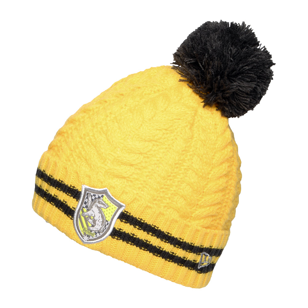 Gorro con pompón niños Harry Potter Hufflepuff de New Era - Amarillo