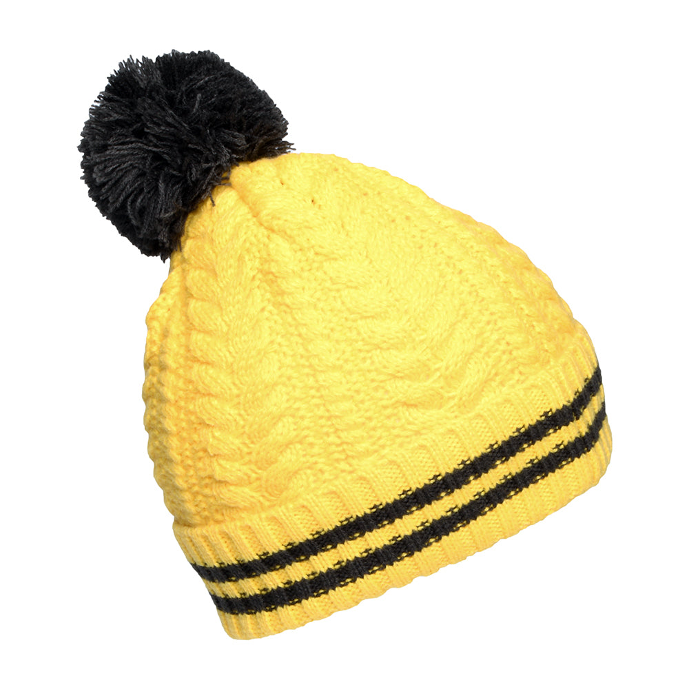 Gorro con pompón niños Harry Potter Hufflepuff de New Era - Amarillo