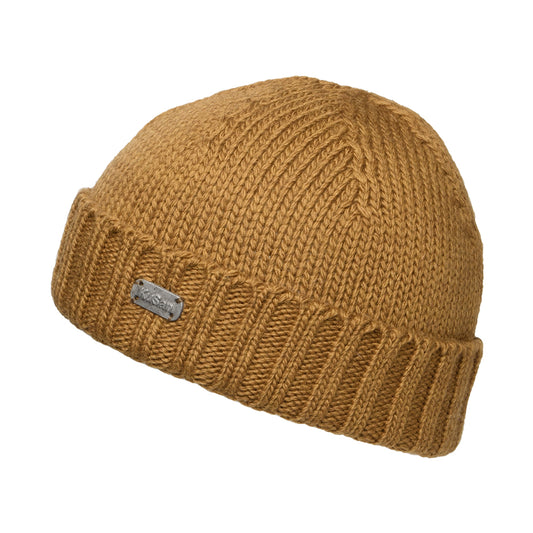 Gorro Beanie de lana merino de Kusan - Beige Arena