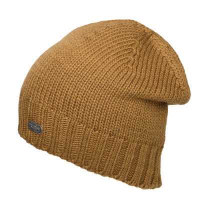 Gorro Beanie de lana merino de Kusan - Beige Arena