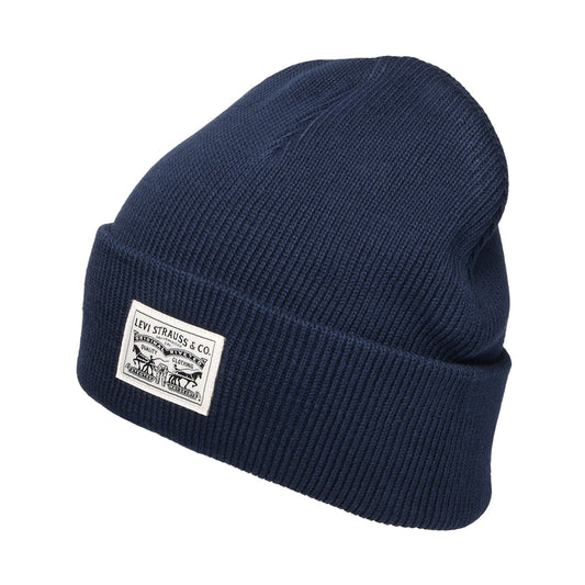 Gorro Beanie Backpatch de algodón de Levi's - Azul Marino