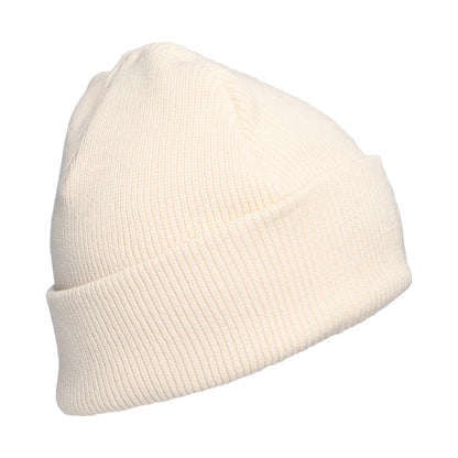 Gorro Beanie Backpatch de algodón para mujeres de Levi's - Crema