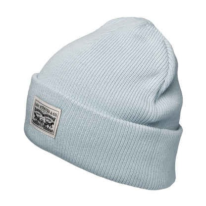 Gorro Beanie Backpatch de algodón para mujeres de Levi's - Azul Claro