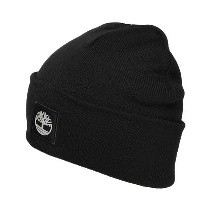 Gorro Beanie Tonal Patch con vuelta de Timberland - Negro