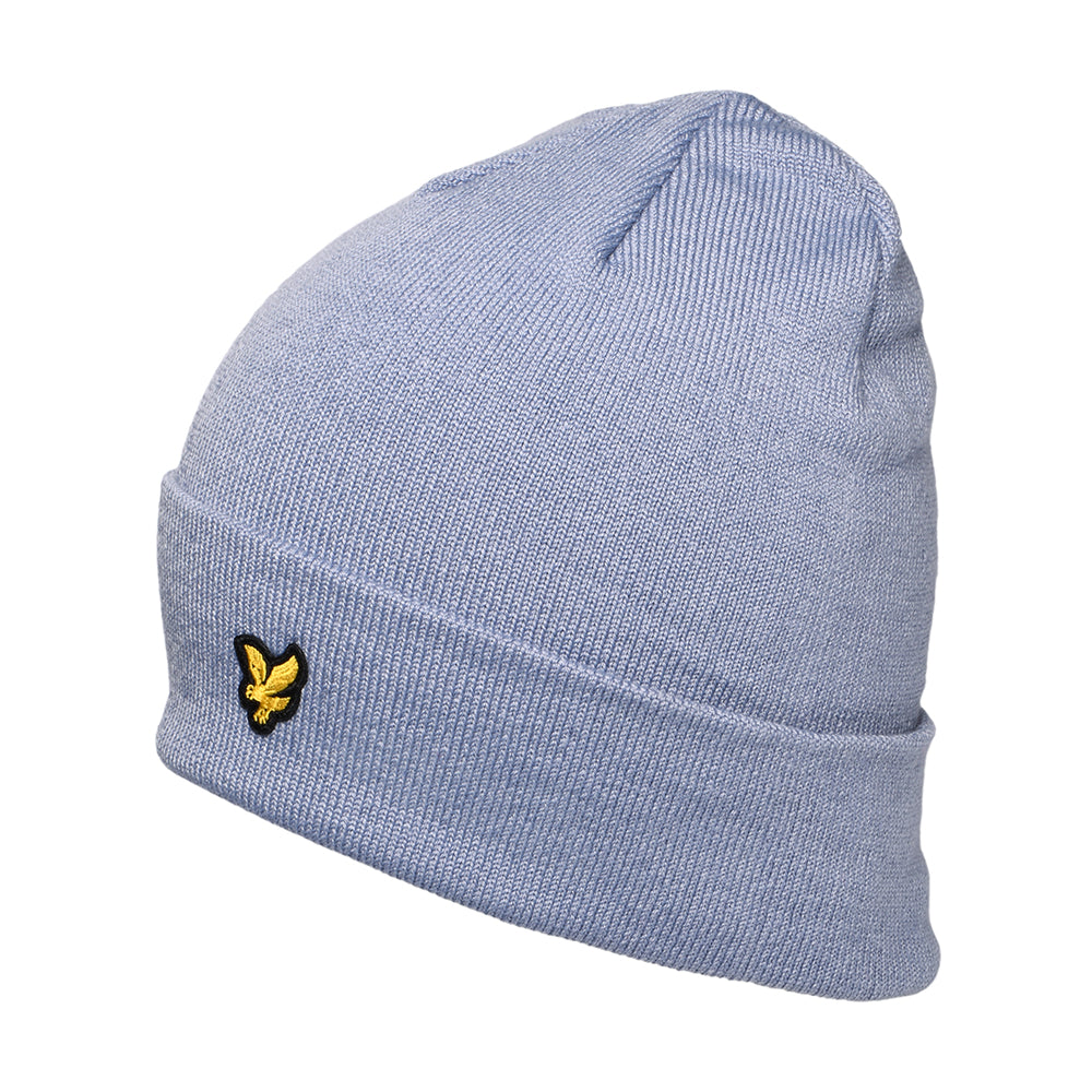 Gorro Beanie Basic de Lyle & Scott - Azul Ahumado