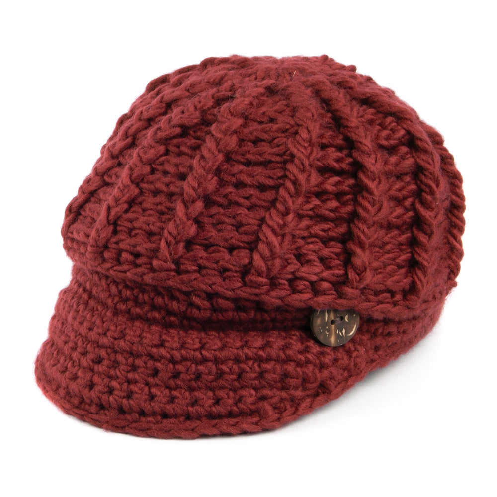 Gorro Beanie con visera Letizia Crochet de Scala - Otoño