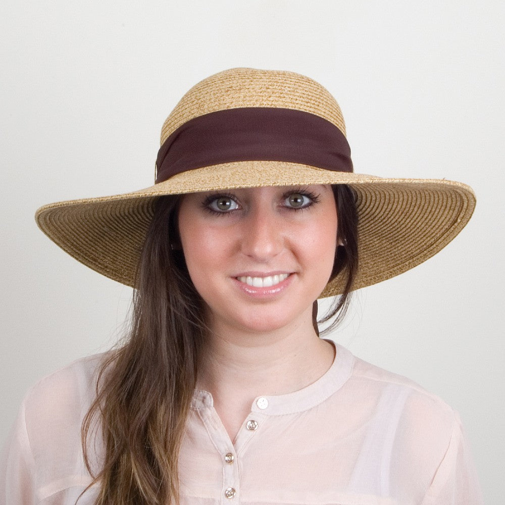 Sombrero de playa Beachside de Sur la tête - Tostado