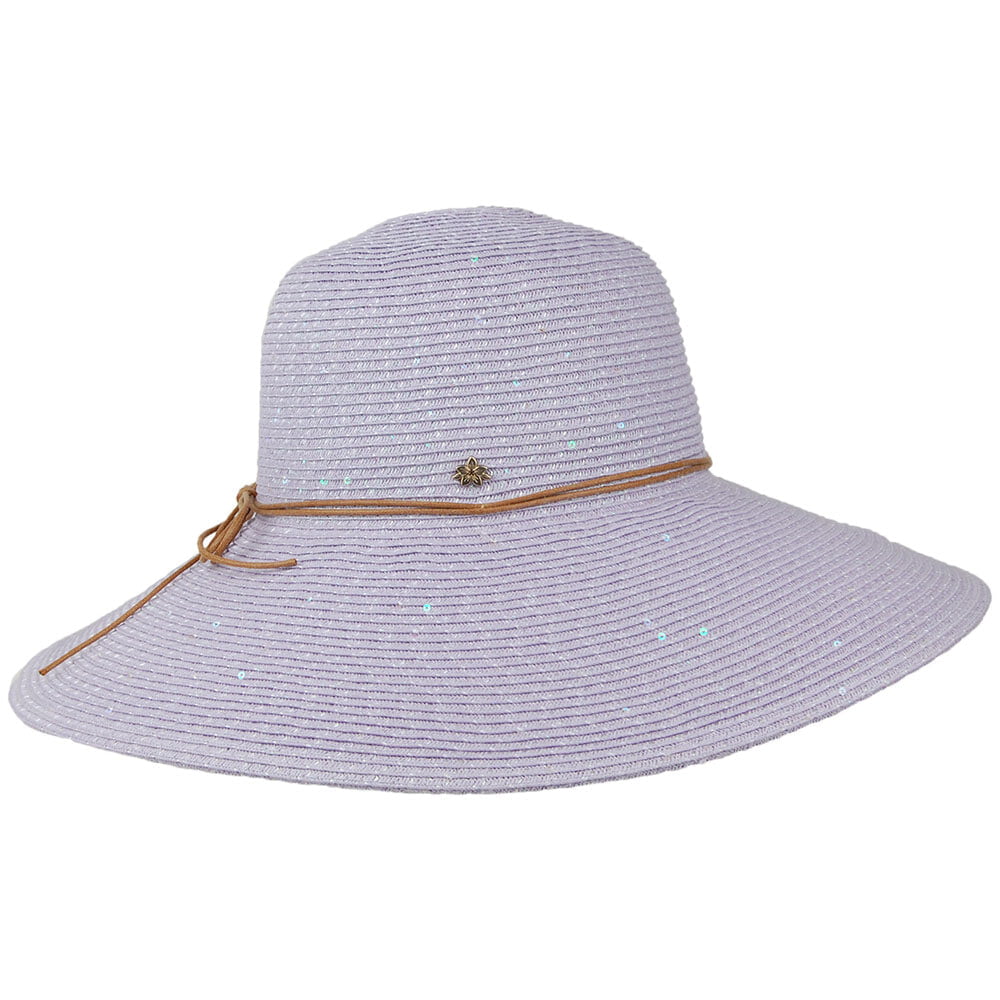 Sombrero Waverly de trenza de papel de Cappelli - Lavanda