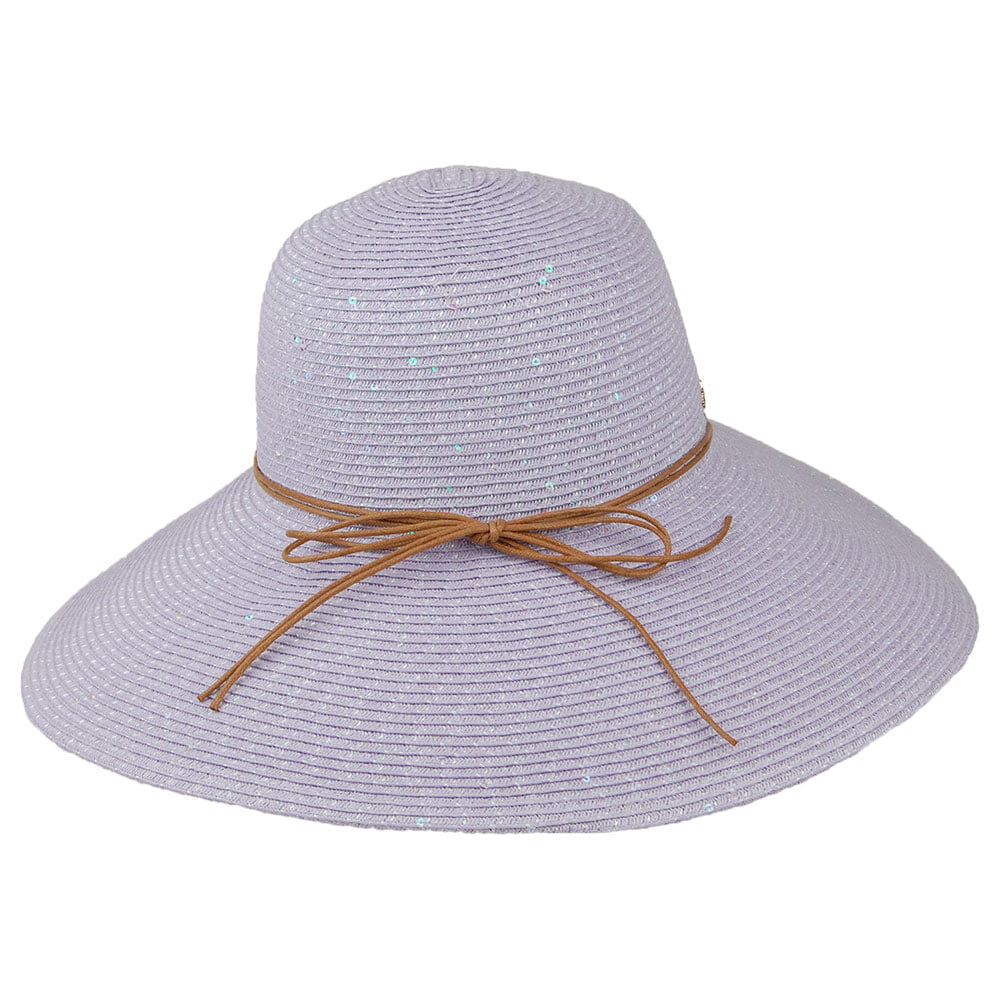 Sombrero Waverly de trenza de papel de Cappelli - Lavanda