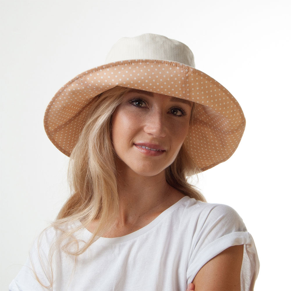 Sombrero de Sol Soleil plegable para mujeres de sur la tête - Beige