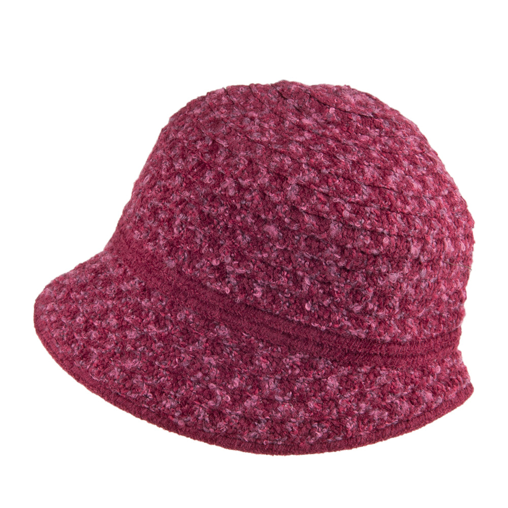 Sombrero Cloche mujeres Willow de Betmar - Burdeos Multi