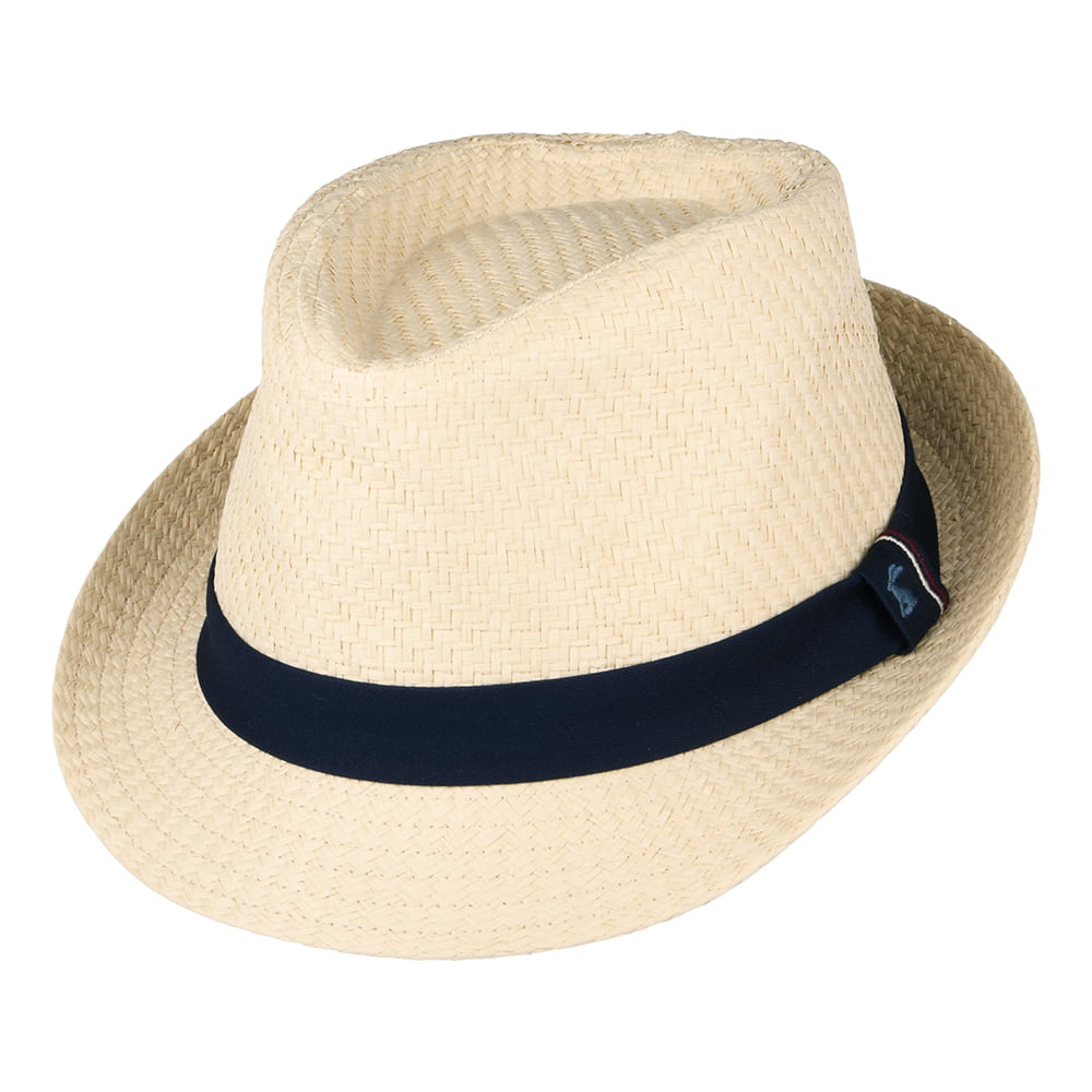 Sombrero Trilby Halstow de paja toyo de Joules - Arena