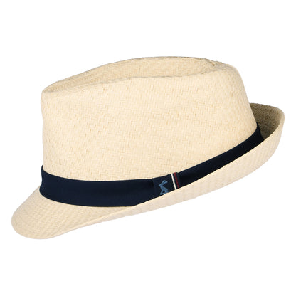 Sombrero Trilby Halstow de paja toyo de Joules - Arena