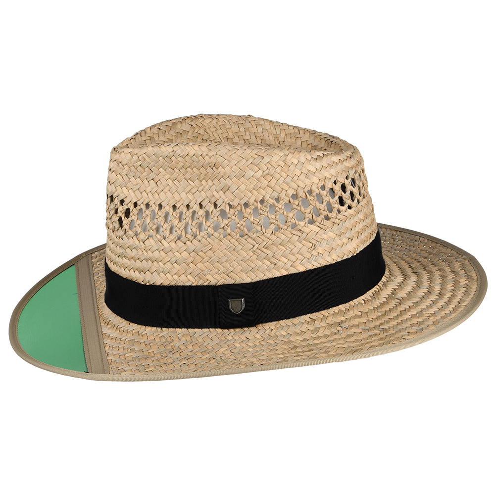 Sombrero Fedora Hunter de paja de Brixton - Beige Arena