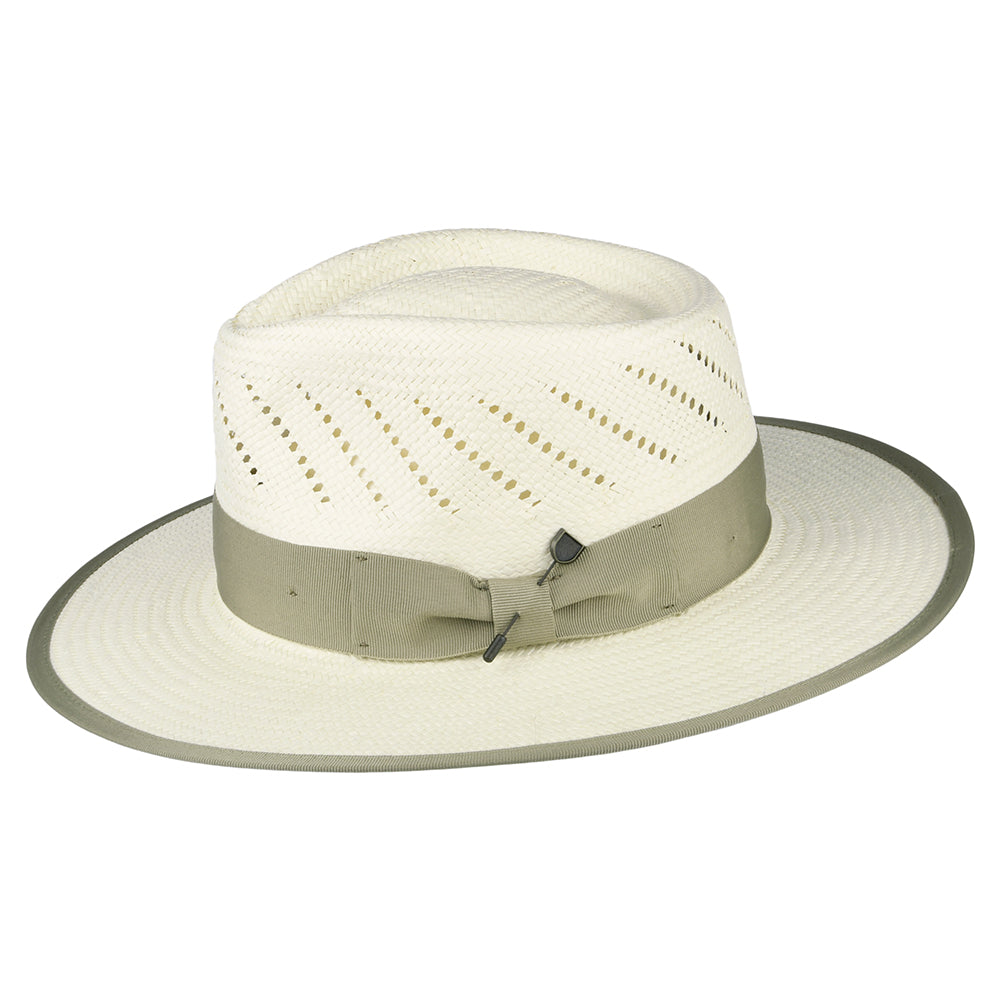 Sombrero Fedora Bandera Reserve de paja de Brixton - Natural