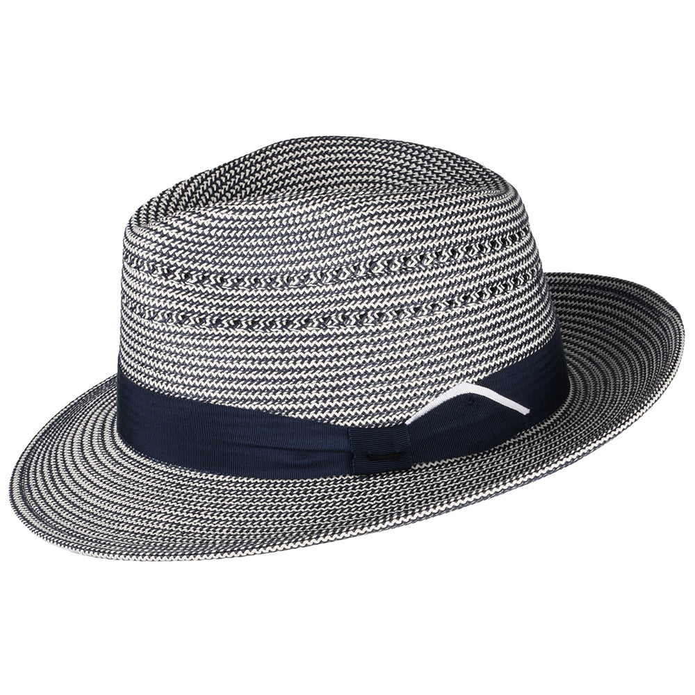 Sombrero Fedora Eli de Bailey - Azul Marino-Crema