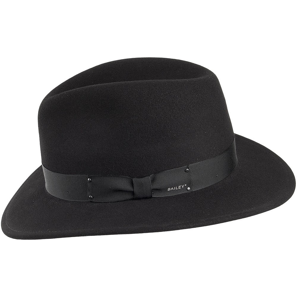 Sombrero Fedora flexible Curtis II de Bailey - Negro